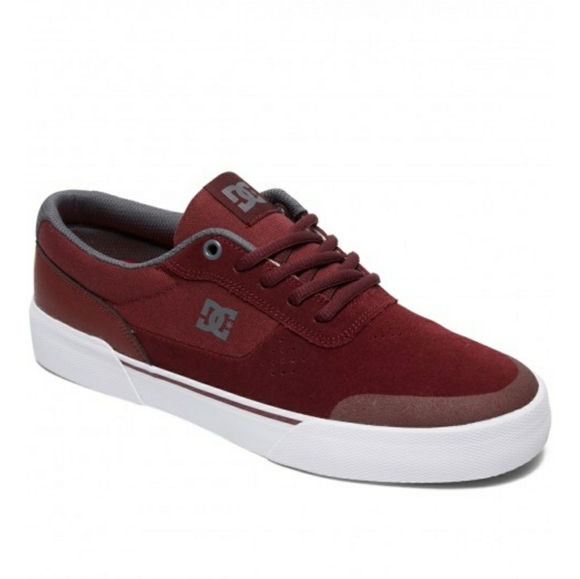 DC Switch Plus S Trainers in Burgundy size 6.5 Men's - Picture 1 of 6